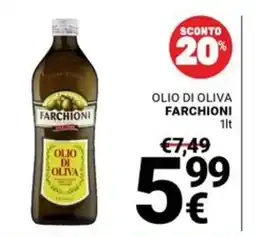 Supermercati Gulliver Olio di oliva Farchioni offerta