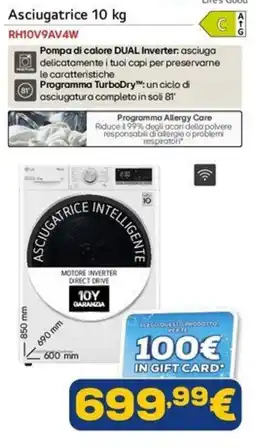 Euronics Asciugatrice intelligente offerta