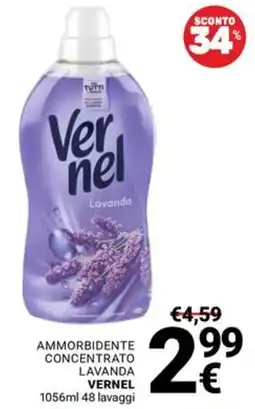 Supermercati Gulliver Ammorbidente concentrato lavanda Vernel offerta