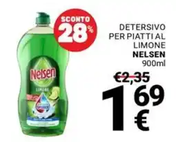 Supermercati Gulliver Detersivo per piatti al limone Nelson offerta