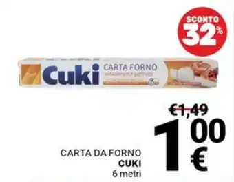Carta da forno Cuki