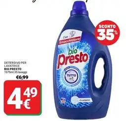 Supermercati Gulliver Detersivo per lavatrice Bio Presto offerta