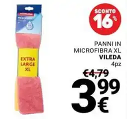 Supermercati Gulliver Panni in microfibra XL Vileda offerta