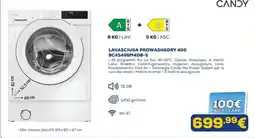 Euronics Lavasciuga ProWash&Dry 400 Candy offerta