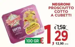 Jero Market Negroni prosciutto cotto a cubetti offerta