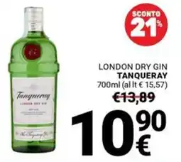 Supermercati Gulliver London Dry Gin Tanqueray offerta