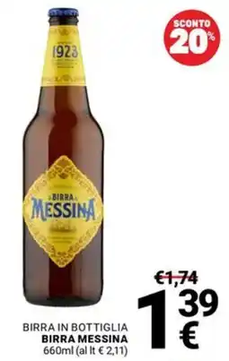 Supermercati Gulliver Birra Messina offerta