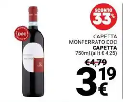 Supermercati Gulliver Capetta Monferrato Doc Capetta offerta