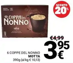 Supermercati Gulliver Coppa del Nonno Motta offerta