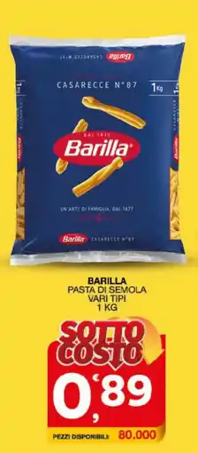 Sisa Barilla pasta di semola offerta