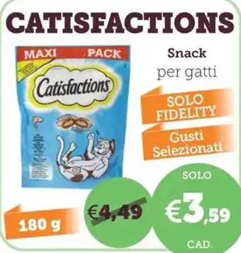 Catisfactions Snack per gatti