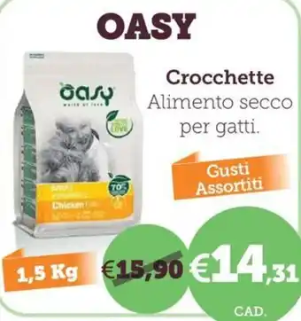 Oasy Crocchette Alimento secco per gatti