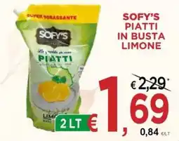 Jero Market Sofy's piatti in busta limone offerta