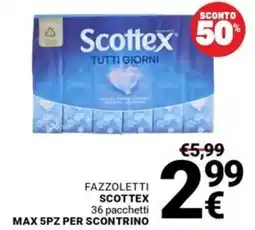 Supermercati Gulliver Fazzoletti Scottex offerta