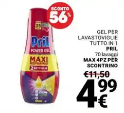 Supermercati Gulliver Gel per lavastoviglie tutto in 1 Pril offerta