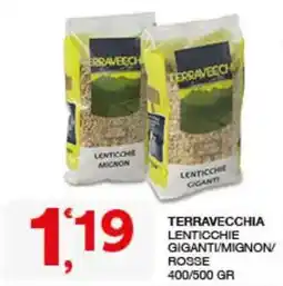 Sisa Terravecchia lenticchie giganti/mignon/rosse offerta