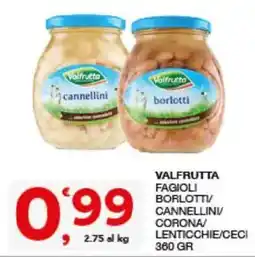 Sisa Valfrutta fagioli borlotti/cannellini/corona/lenticchie/ceci offerta