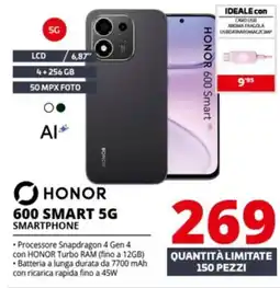 Comet Honor 600 Smart 5G Smartphone offerta
