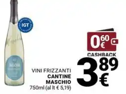 Supermercati Gulliver Vini frizzanti cantine maschio offerta
