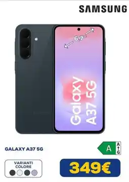 Euronics Samsung Galaxy A37 5G offerta