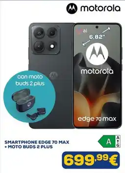 Euronics Smartphone edge 70 max + moto buds 2 plus offerta