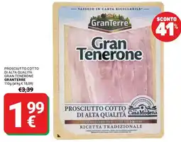 Supermercati Gulliver Prosciutto cotto di alta qualità Gran Tenerone offerta