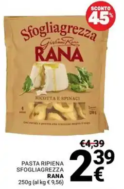 Supermercati Gulliver Pasta ripiena sfogliagrezza Rana offerta