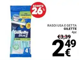 Supermercati Gulliver Gillette Blue II offerta