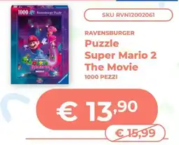 Mornati Paglia Ravensburger Puzzle Super Mario 2 The Movie offerta