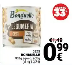 Supermercati Gulliver Ceci Bonduelle offerta