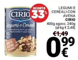 Supermercati Gulliver Legumi e Cereali Cirio offerta