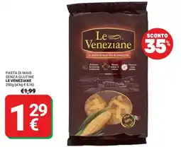 Supermercati Gulliver Pasta di mais senza glutine Le Veneziane offerta