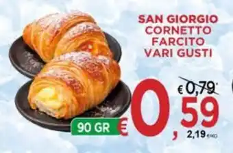 Jero Market San Giorgio cornetto farcito vari gusti offerta