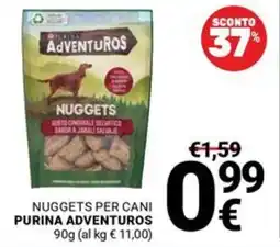 Supermercati Gulliver Nuggets per cani Purina Adventuros offerta