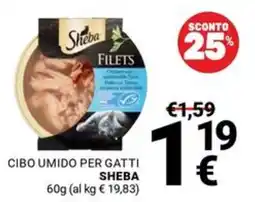 Supermercati Gulliver Cibo umido per gatti Sheba Filets offerta