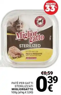 Supermercati Gulliver Paté per gatti sterilizzati Migliorgatto offerta