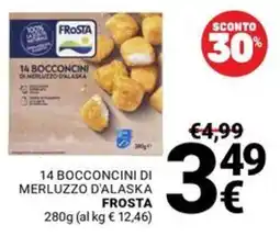 Supermercati Gulliver 14 Bocconcini di Merluzzo d'Alaska Frosta offerta