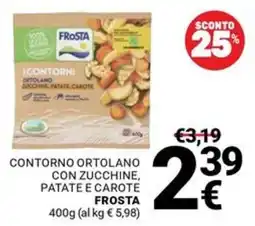 Supermercati Gulliver Contorno ortolano con zucchine, patate e carote Frost offerta
