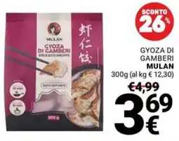 Supermercati Gulliver Gyoza di gamberi Mulan offerta