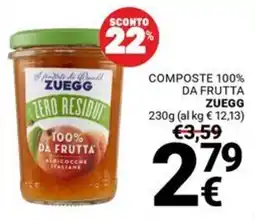 Supermercati Gulliver Composte 100% da frutta Zuegg offerta