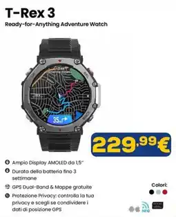 Euronics T-Rex 3 Ready-for-Anything Adventure Watch offerta