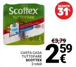 Supermercati Gulliver Carta casa tuttofare scottex offerta