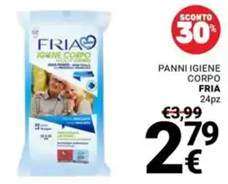 Supermercati Gulliver Panni igiene corpo Fria offerta
