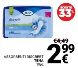 Supermercati Gulliver Assorbenti discreet Tena offerta
