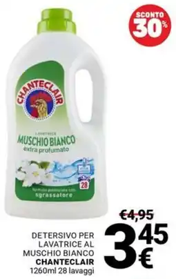 Supermercati Gulliver Detersivo per lavatrice al muschio bianco Chanteclair offerta