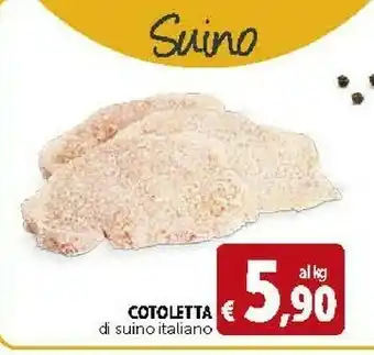 Deco Supermercati Cotoletta di suino italiano offerta