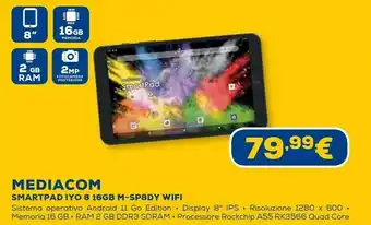 Euronics Smartpad iyo 8 16gb m-sp8dy wifi offerta