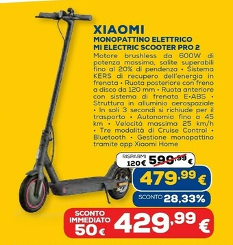 Mi electric scooter pro 2 25 km/h nero