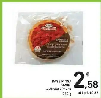 Base pinsa lavorata a mano