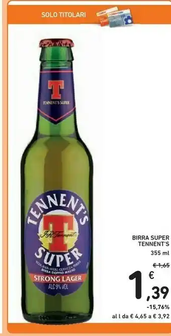 Birra super strong lager 330 g(ml)